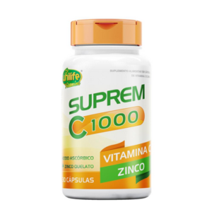 Suprem C 1000 Vitamina C Zinco 1270mg 30 Cápsulas Unilife
